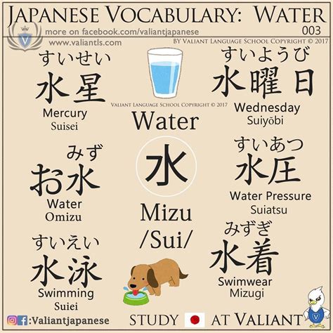 Japanese Kanji Vocabulary 003: Water 🥛