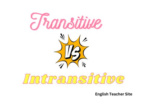 Image result for Transitive and Intransitive Verb Meaning