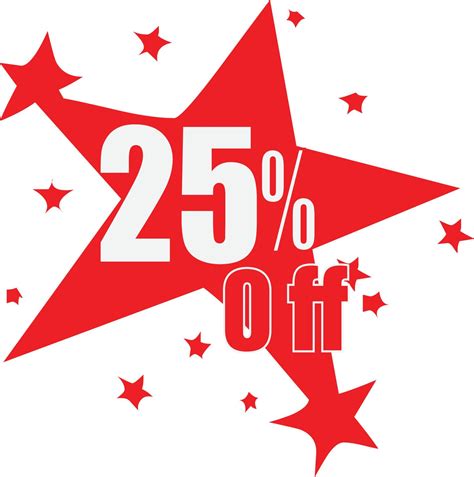 25 Percentage off discount promotion sale for your unique selling ...