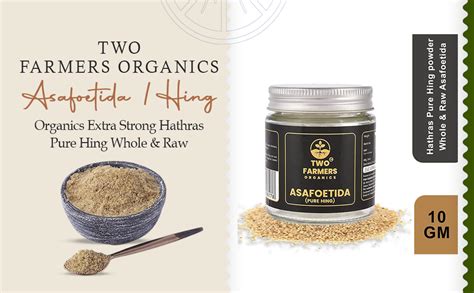 Two Farmers Organics Extra Strong Hathras Pure Hing Whole & Raw ...