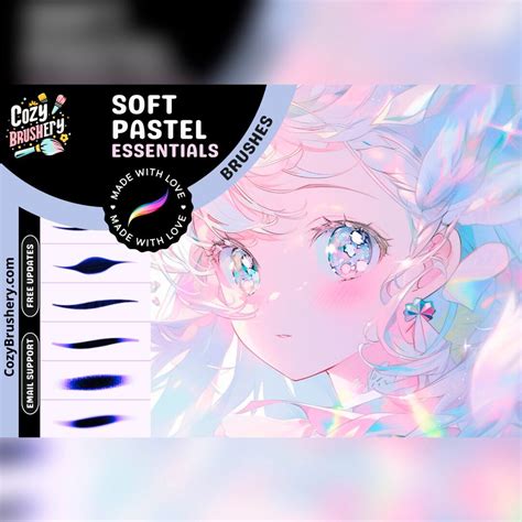 8 Free Soft Pastel Brushes for Procreate - LIBRIUM in 2024 | Procreate ...