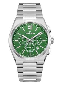 Buy Tornado Aurora Nova Men's VD53 Movement Watch, Multi Function ...