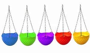 Go Hooked Plastic Hanging Crystal Planter | Hanging Pots for Plants ...