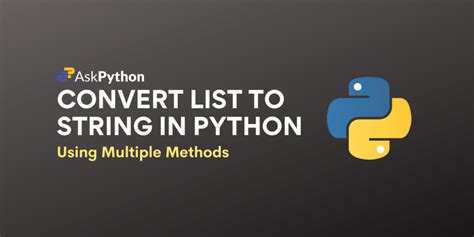 Image result for How to Change a List to a String Python