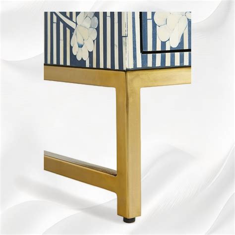 Ada Bone Inlay Chest of 6 Drawers Indigo Blue – Luxury Handicrafts