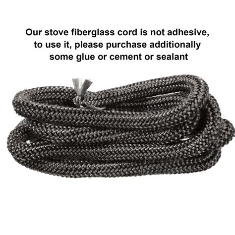 Boao Wood Stove Door Gasket Stove Fiberglass Cord Wood Stove Rope Seal ...