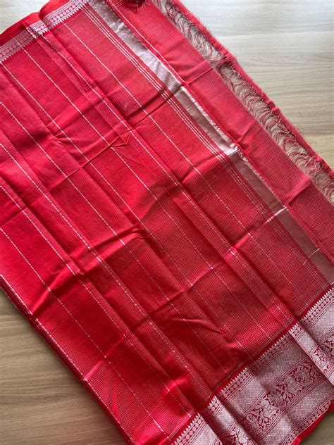 Traditional Long Border Mangalagiri Silk Cotton Saree -14399 – FABK