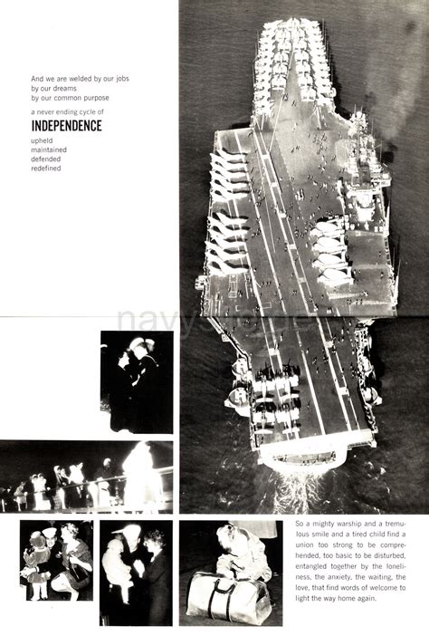 USS Independence (CVA 62) Mediterranean Cruise Book 1962 - Pre-Deployment