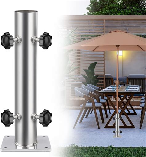 Amazon.com : 304 Stainless Steel Patio Umbrella Stand,Reinforced Heavy ...
