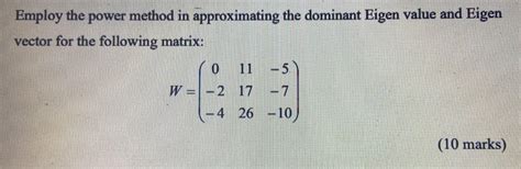 Power Method to Find Dominant Eigen Vakues Code in Python 的图像结果