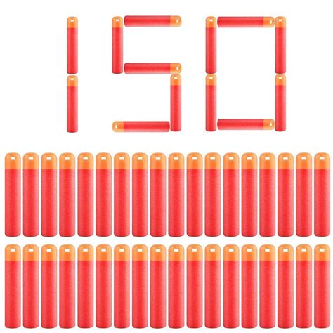 EXSPORT 120 Pack Foam Bullet Balls for Nerf Rival, Apollo, Zeus, Khaos ...