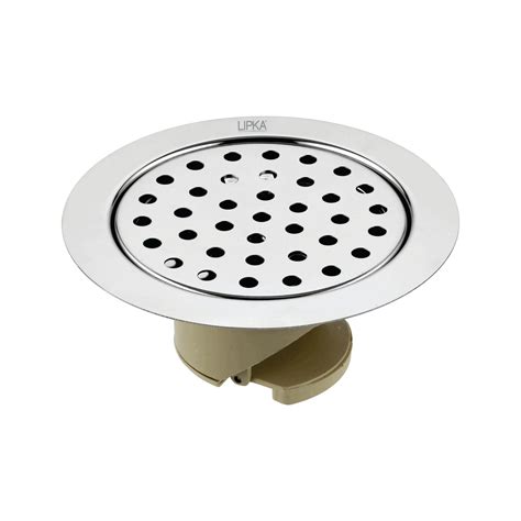 Round Jal Floor Drain (5 x 5 Inches) with Wide PVC Cockroach Trap - LI ...