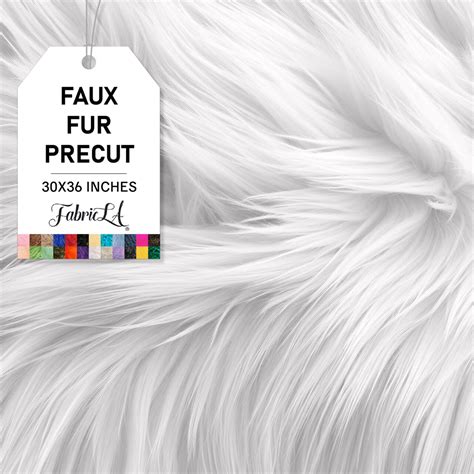 FabricLA | Faux Fur Fabric Square | Pre-Cut Shaggy | Fake Fur Fabric ...