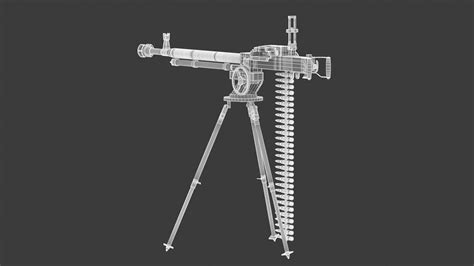 DshK Heavy Machine Gun - 3D Model by frezzy