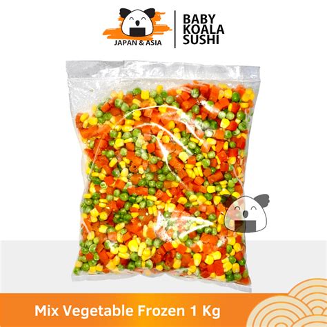 Jual MIXED VEGE Mix Vegetable Frozen 4 ways 1 Kg | Vegetable Frozen ...