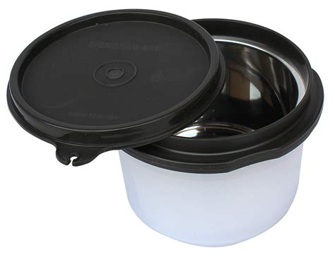 Buy Signoraware Executive Microsafe Steel 500ml Container, Set of 1 ...