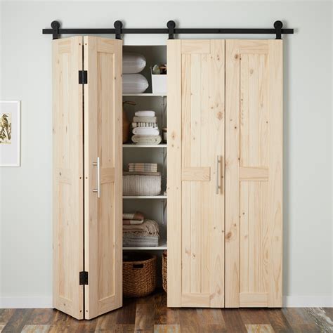 Polson Bi-Fold Barn Door Hardware - 72" Opening | Barn door, Bifold ...