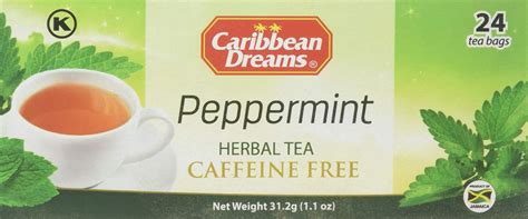 Amazon.com : Caribbean Dreams ALL NATURAL Peppermint Tea 24 tea bags ...