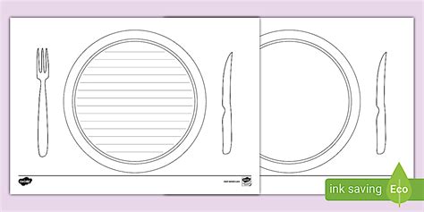 Plate Writing Template
