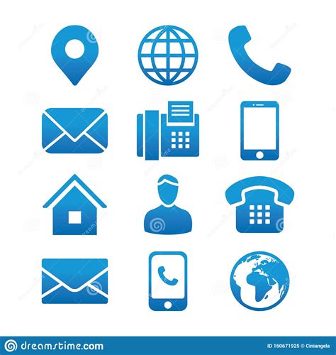 “联系信息”图标设置有“地址识别码”、“电话”、“传真”、“手机”、“工作人员”和“电子邮件”图标 向量例证 - 插画 包括有 图标, 、手机 ...