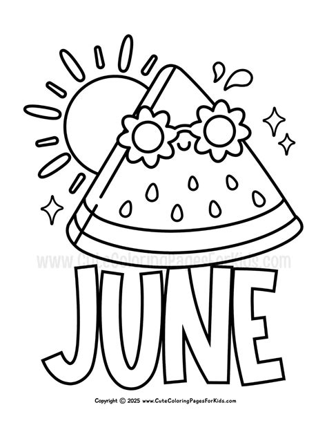 June Coloring Printable June Coloring Pages 19 Free Printable