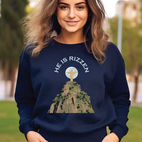 Jesus Meme Sweatshirt He is Rizzen Meme Hoodie God is Rizzen - Etsy