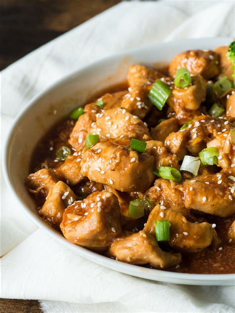 Slow Cooker Orange Chicken - Skinny Healthy Food