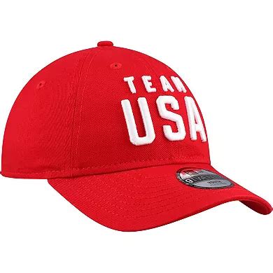 Youth New Era Red Team USA Chant 9TWENTY Adjustable Hat