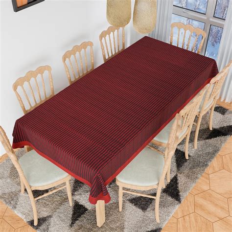 Buy Kuber Industries Dining Table Cover | Cotton Table Cloth Cover | 8 ...