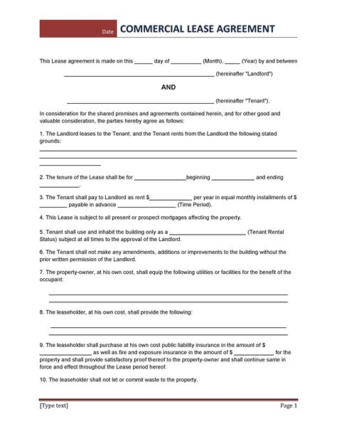 26 Free Commercial Lease Agreement Templates ᐅ TemplateLab