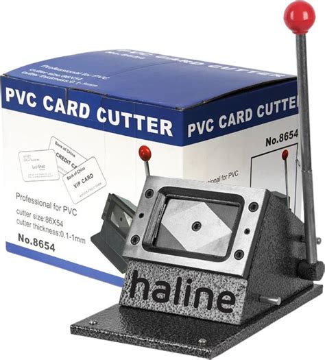 Haline Heavy Duty PVC ID Card Die Cutter Full Metal Body Round Corner ...