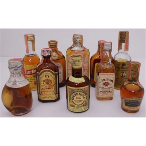 Miniature Liquor Bottles