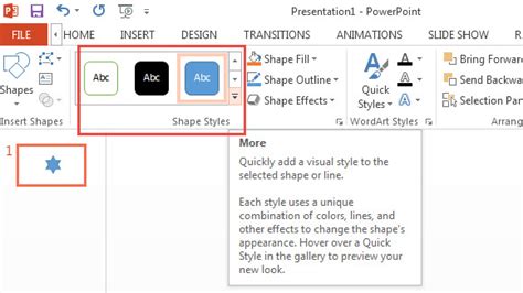 Format Shape PowerPoint 的图像结果