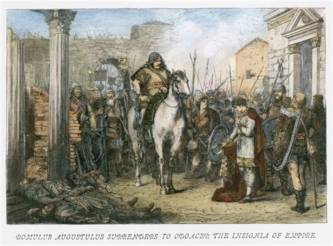 Fall Of Rome 476 Nromulus Augustulus (B461) Last Roman Emperor Of The ...
