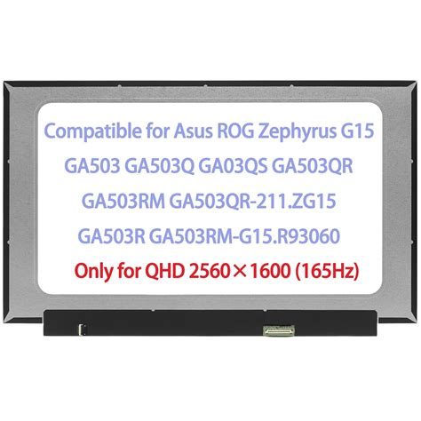 15.6" Replacement for Asus ROG Zephyrus G15 GA503 GA503Q GA03QS GA503QR ...