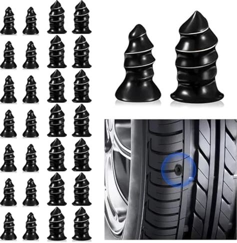 10 Pcs Tire Repair and Puncture Rubber Glue Screws, Vacuum Tyre Repair ...