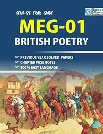 Buy MEG 01 British Poetry IGNOU Exam Guide with Previous Years Papers ...