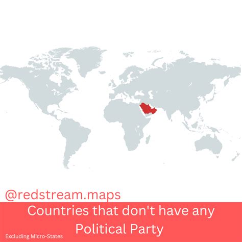Countries that don't have any Political Party : r/Maps