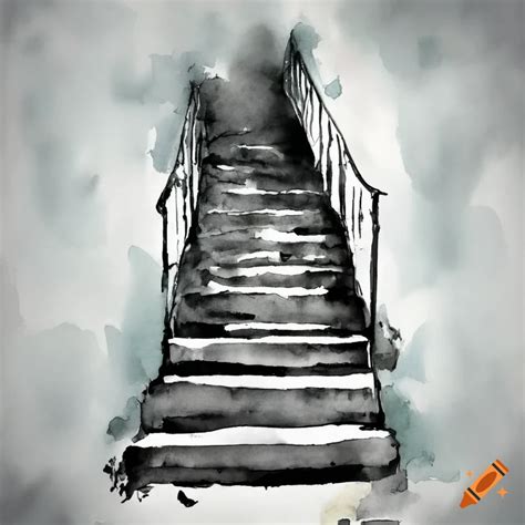 Painting Of Stairs
