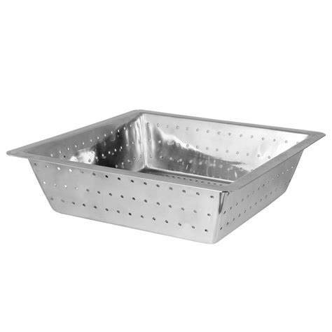 Stainless Steel Floor Sink Basket 10" x 10" x 3" - Drain-Net Technologies