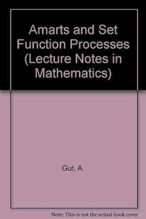 Buy Amarts and Set Function Processes (Lecture Notes in Mathematics ...