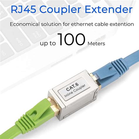Fedus RJ45 Coupler Inline Shielded, Ethernet Cable Extender, Ethernet ...