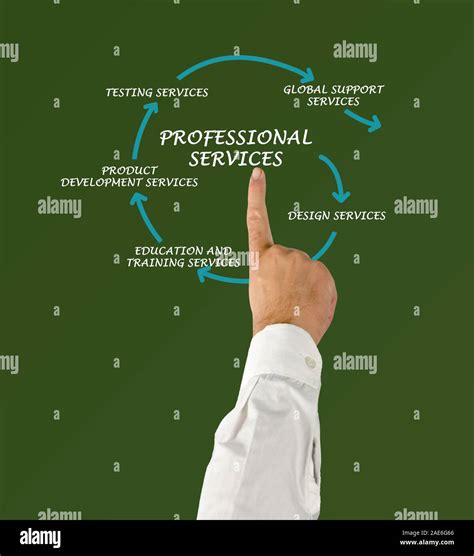 Diagram of professional services Stock Photo - Alamy