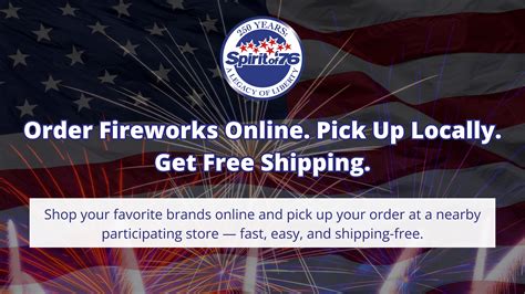 Introducing Ship To Store Powered by Spirit of '76 Fireworks