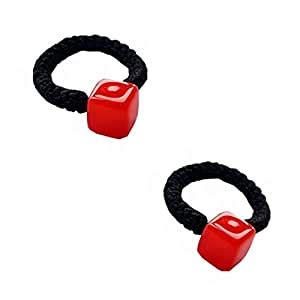 Buy 5PCS Girls Stylish Hair Elastics Hair Ties Ponytail Holders Cute ...