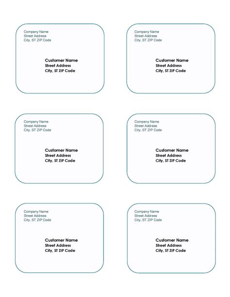 Print Free Return Address Labels 的图像结果