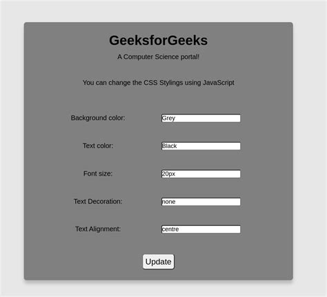Image result for Change CSS Class Property with JavaScript
