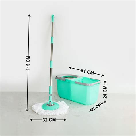 Buy Indus Polypropylene Twin Tub Mop with 2 Mop Heads from Home Centre ...