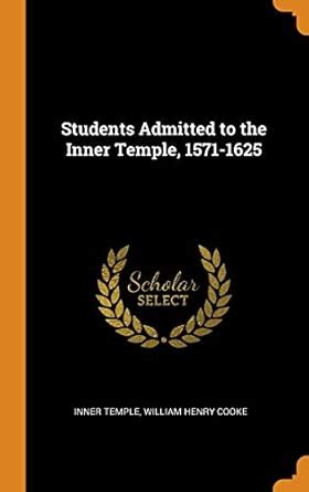 Buy Students Admitted to the Inner Temple, 1571-1625 Book Online at Low ...