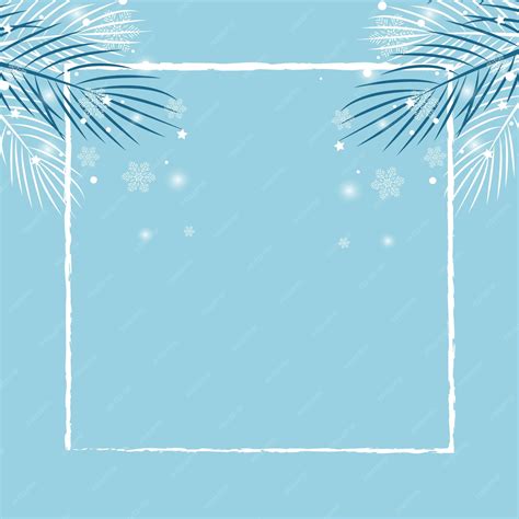 Premium Vector | Winter background template with snow